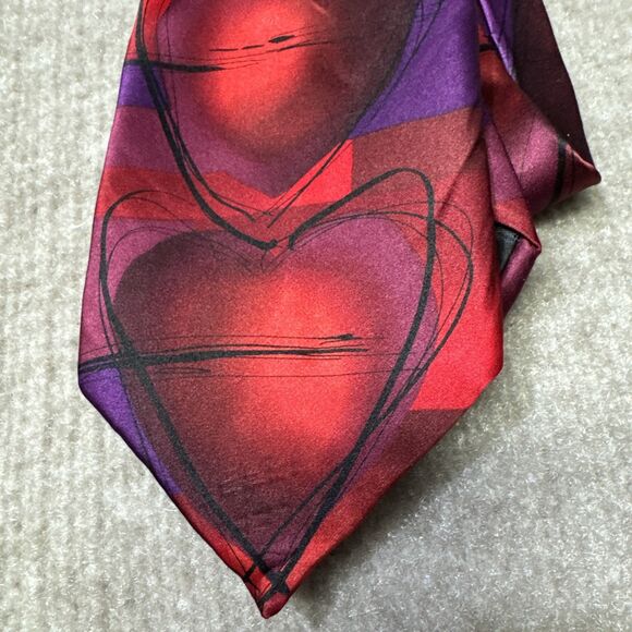 Jerry Garcia Exploding Hearts Collection 43 Silk Tie LIMITED EDITION Necktie - Picture 1 of 7